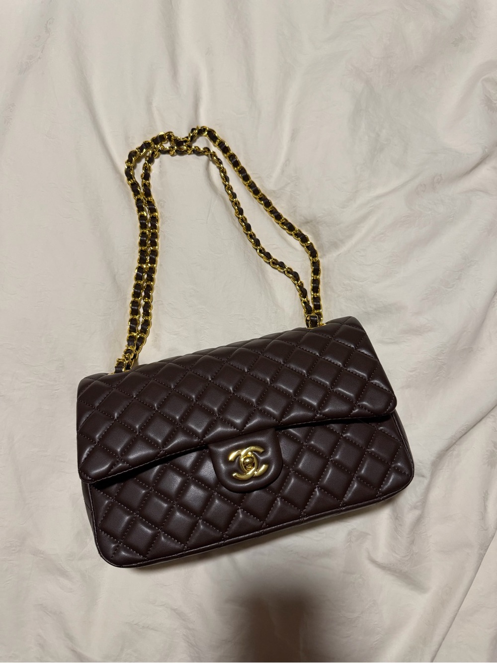 CC Double Flap Shoulder Bag
